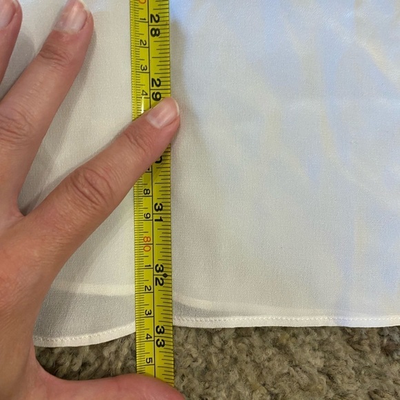 Jenni Kayne Women’s Silk Slip V Neck Side Slits White Size XS - Picture 7 of 7